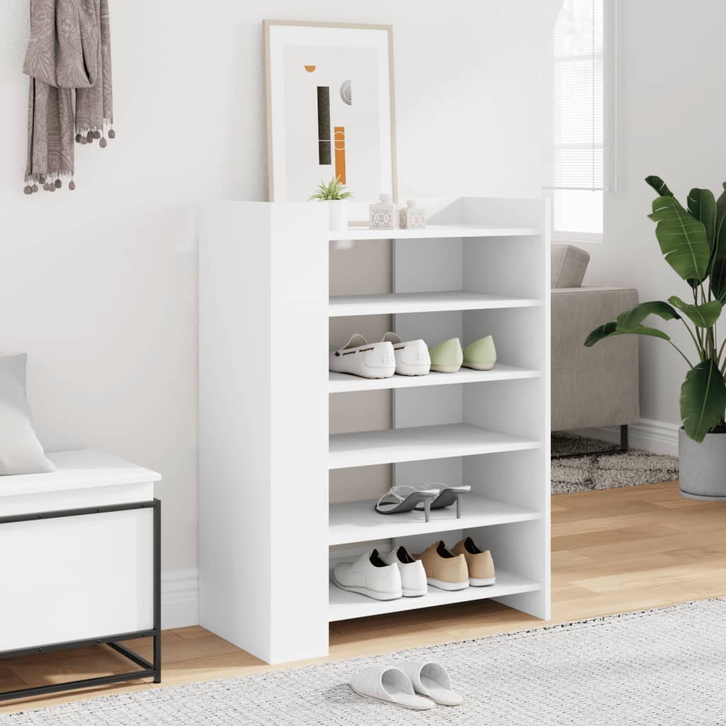 Vidaxl Schuhschrank 74,5x37,5x100 cm verarbeitetes Holz weiß
