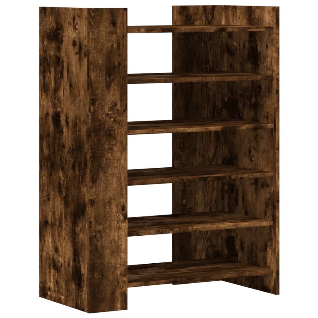 VIDAXL-Schuhschrank 74,5 x 37,5 x 100 cm. Ausstattung mit geräuchertem Eich