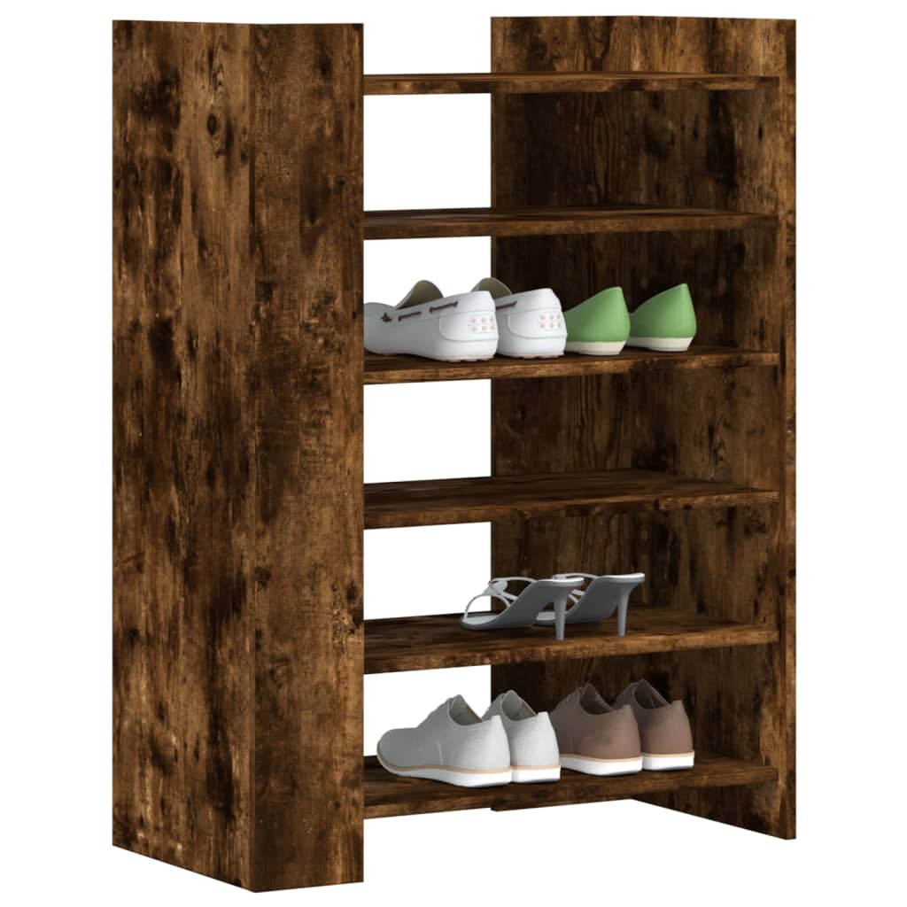 VIDAXL-Schuhschrank 74,5 x 37,5 x 100 cm. Ausstattung mit geräuchertem Eich