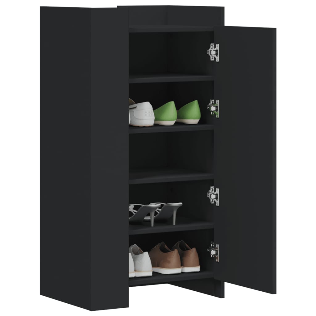 Vidaxx Schuhschrank 52x37,5x100 cm sauber geschnittenes Holzschwarz