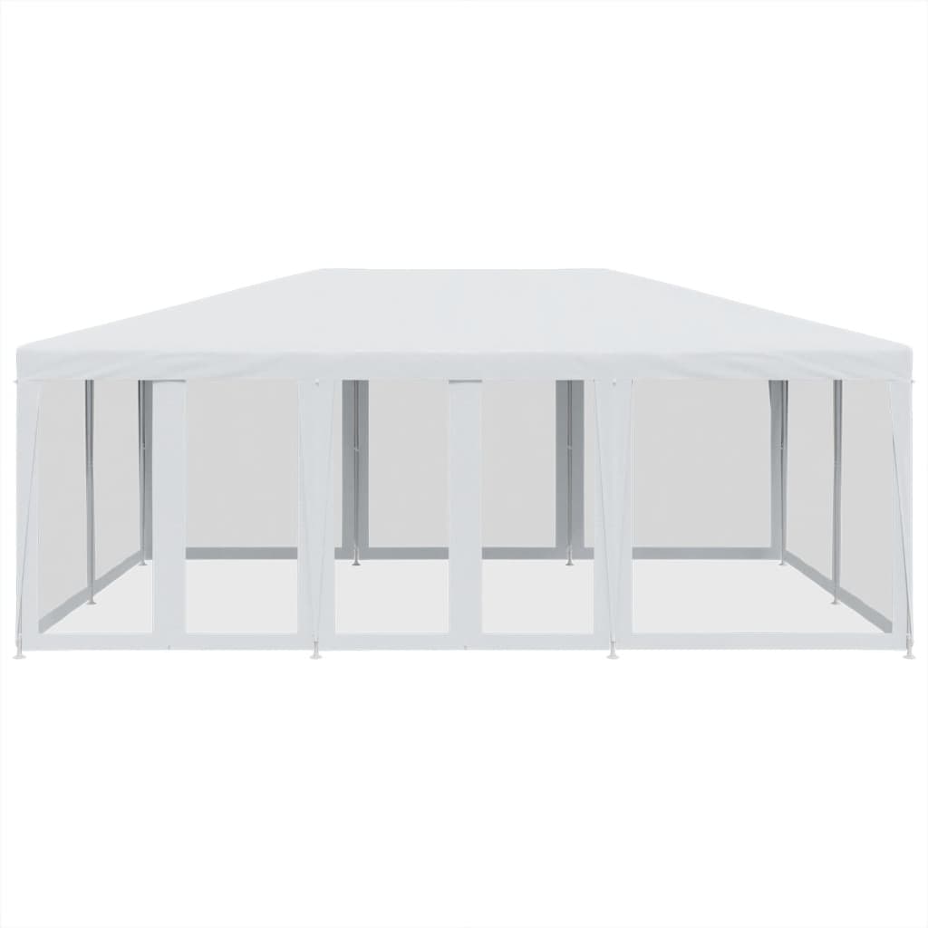 VIDAXL – Partyraum mit 10 Maschenwänden, 6 x 4 m, HDPE, weiß