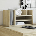 VidaXL Schreibtisch-Organizer 44,5 x 24 x 25 cm, verarbeitetes Holz Sonoma Eichefarbe