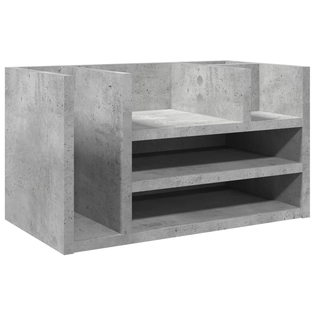VidaXL Schreibtisch Organizer 44,5x24x25 cm verarbeiteter Holzbetonlijs