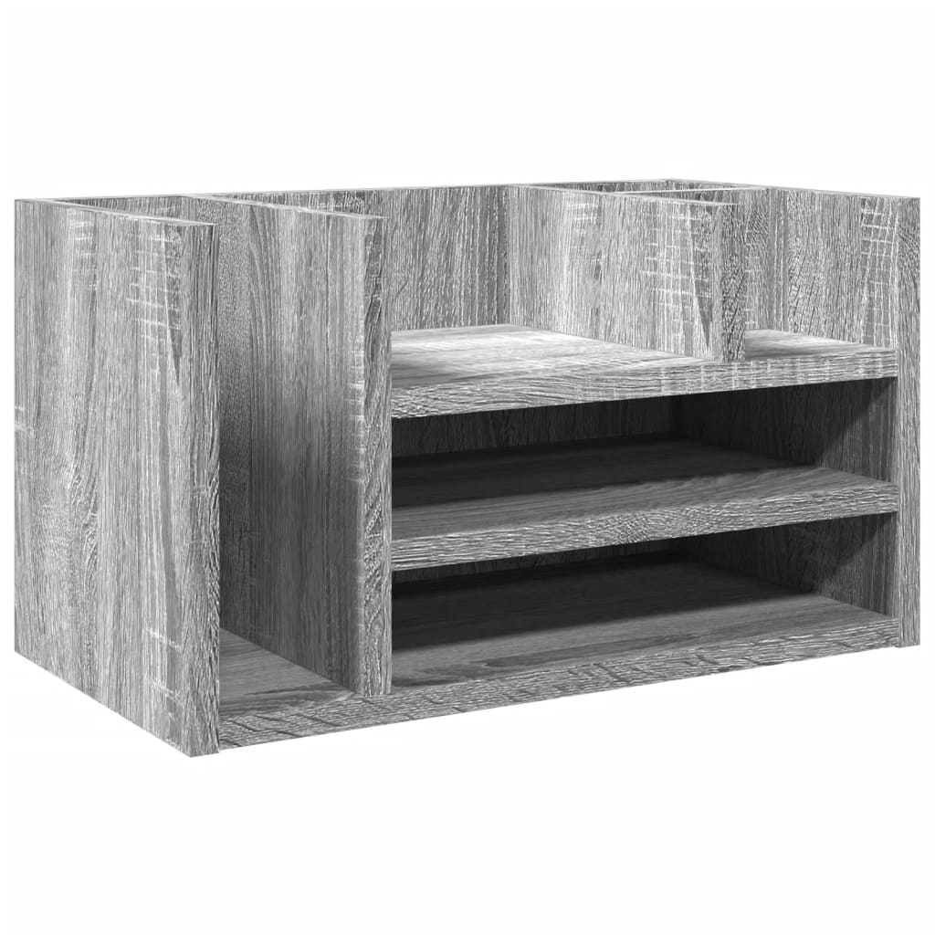 Vidaxx Schreibtisch Organizer 44,5x24x25 cm verarbeiteter Holzgrau Sonoma Eiche