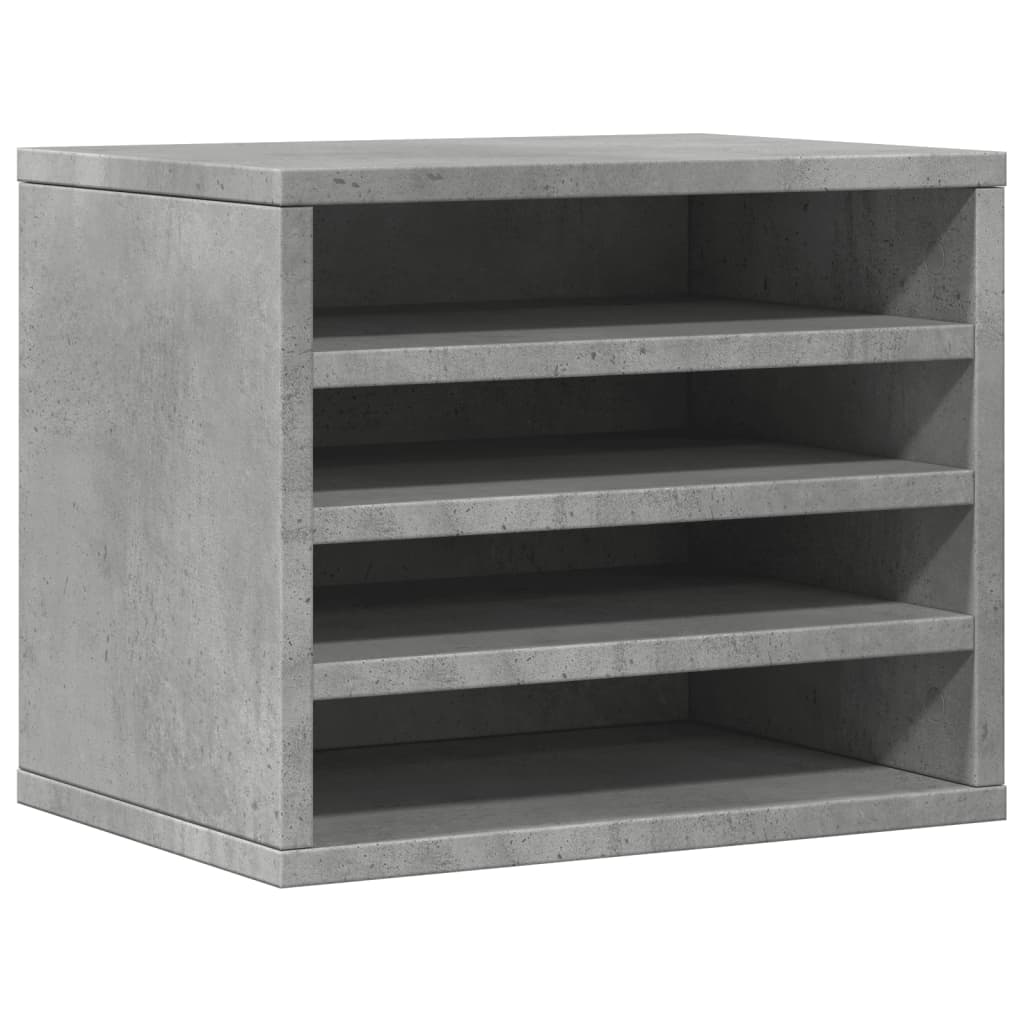 Vidaxx Schreibtisch-Organizer 36x26x29,5 cm verarbeiteter Holzbetonlijs