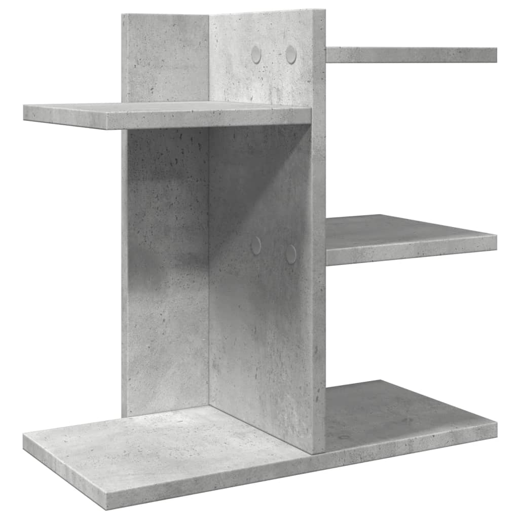 VidaXL Schreibtisch-Organizer 42 x 21,5 x 42 cm, Holzoptik, Betongrau