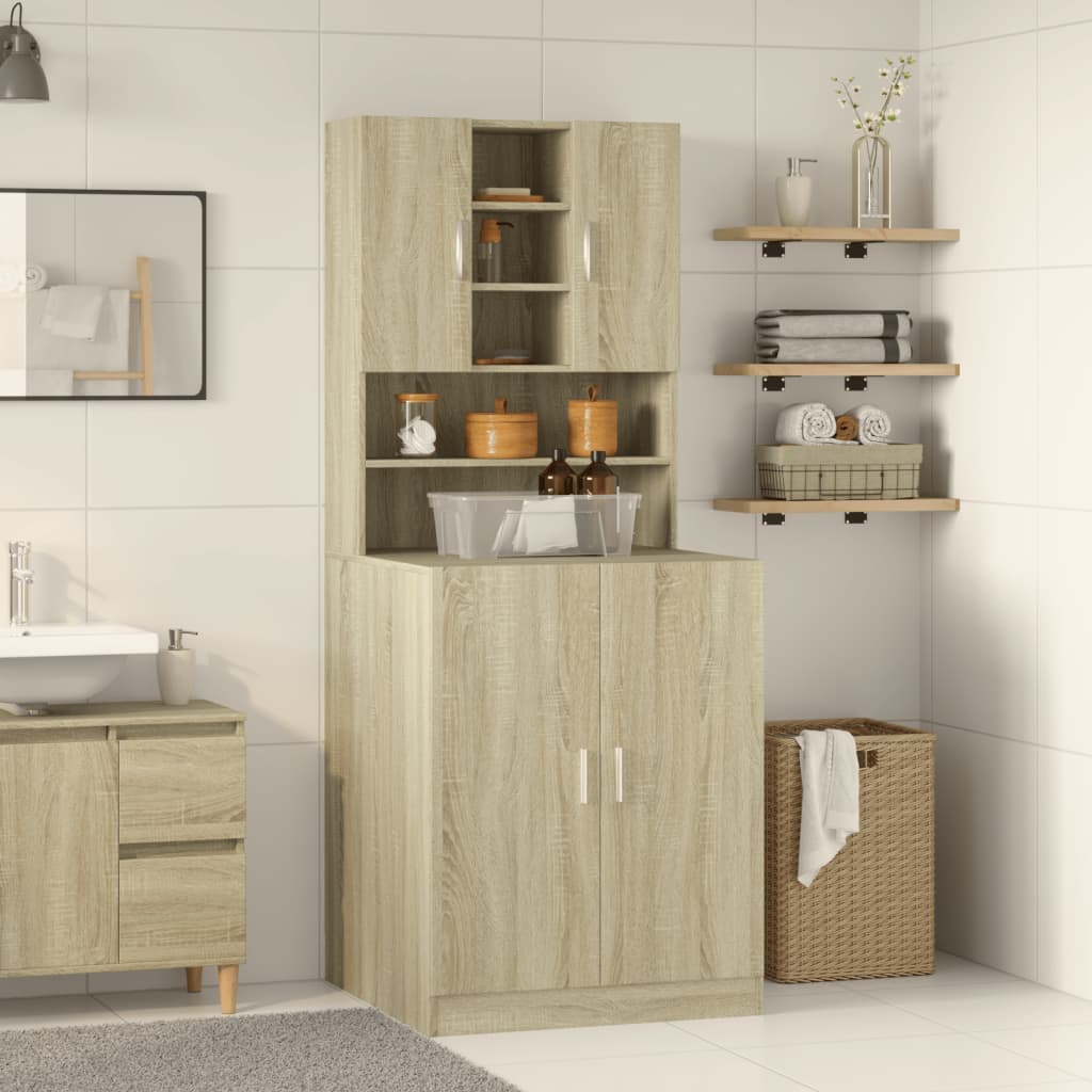 VIDAXL Waschmaschinenbox 70,5 x 24 x 90 cm Sonoma EAK - Gekühlt