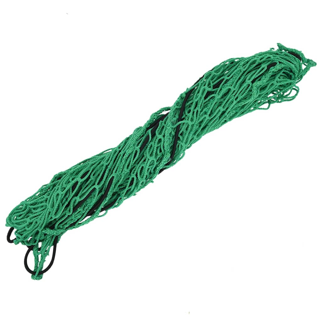 VidaXL Anhängernetz, elastisches Seil, 2,7 x 1,5 m, Polypropylen, Grün