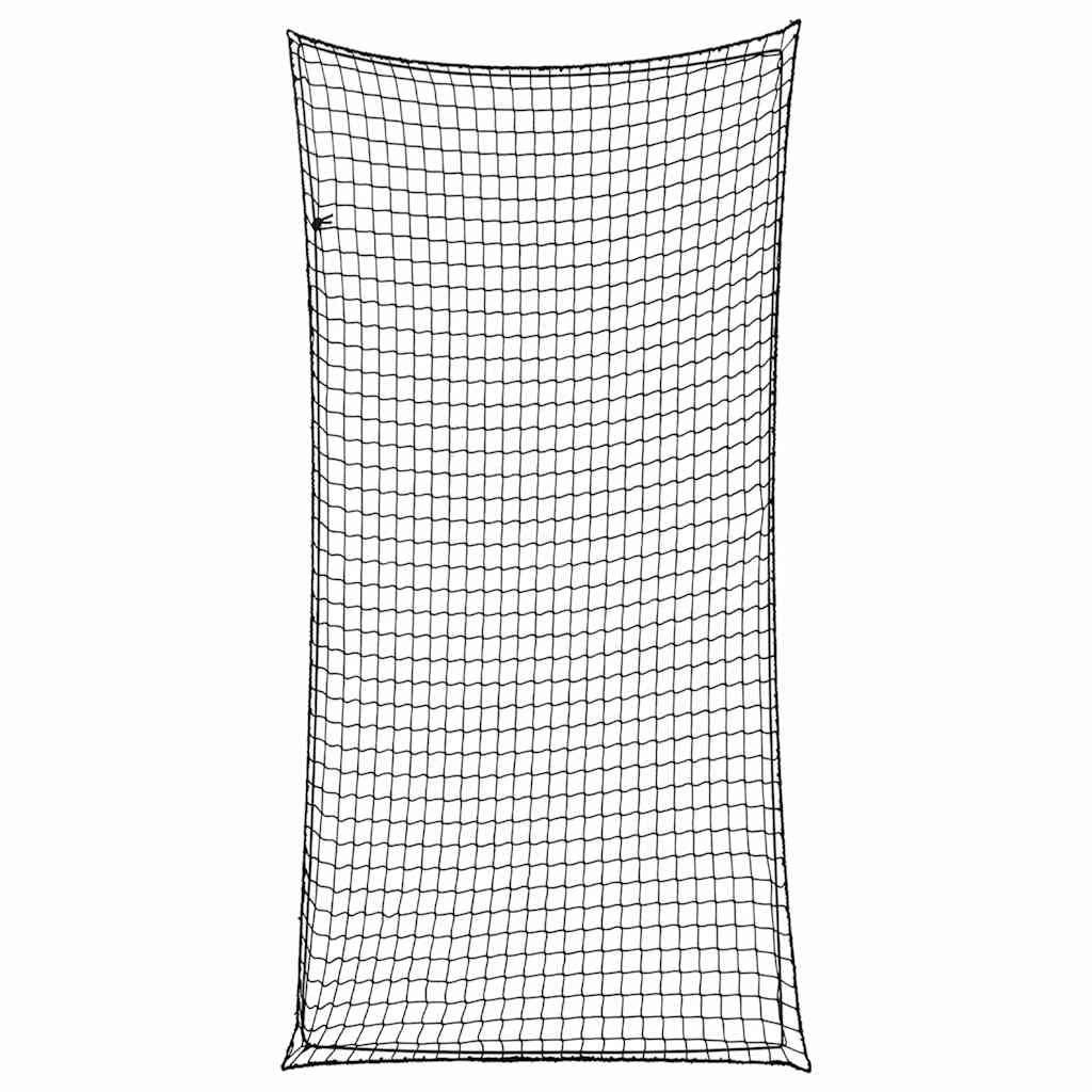 VidaXL Anhängernetz, elastisches Seil, 6 x 3 m, Polypropylen, Schwarz