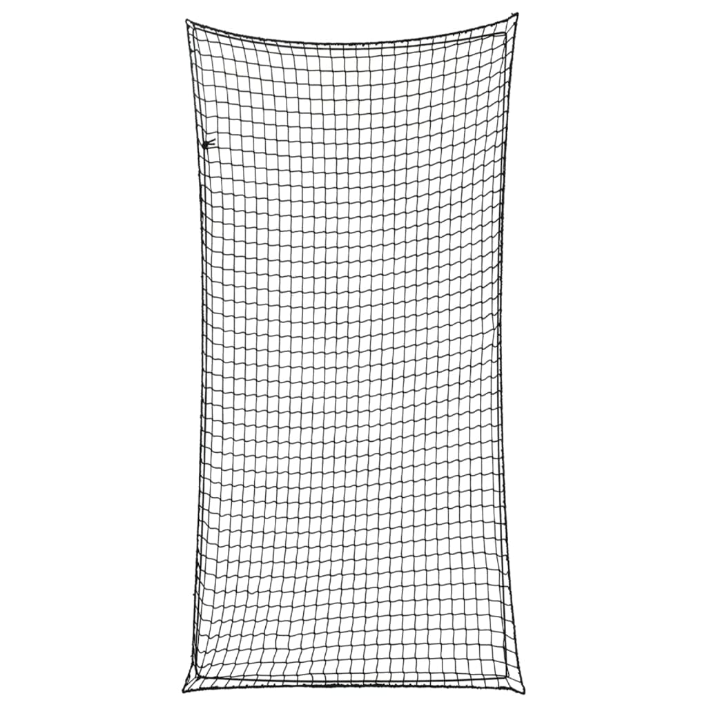 VidaXL Anhängernetz, elastisches Seil, 7 x 3,5 m, Polypropylen, Schwarz