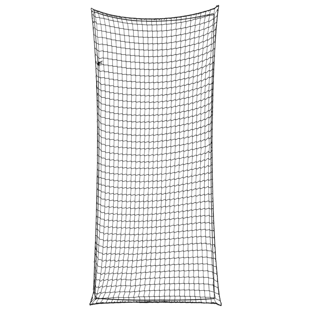 VidaXL Anhängernetz, elastisches Seil, 8 x 3,5 m, Polypropylen, Schwarz