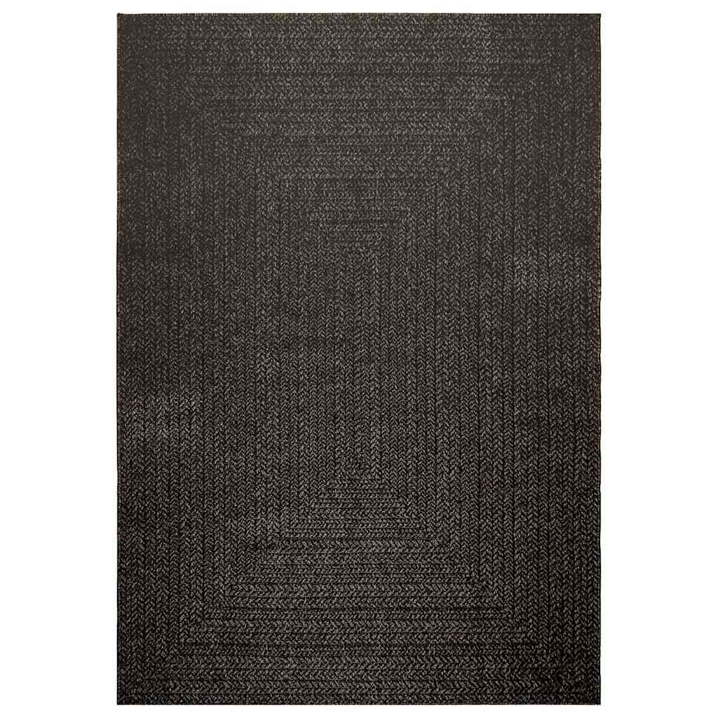 Vidaxl vloerkleed zizur binnen en buiten 160x230cm jute look antraciet