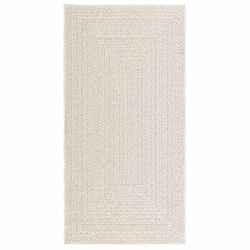 VidaXL Bodenteppich Zizur für drinnen und draußen, 80 x 150 cm, Jute-Optik
