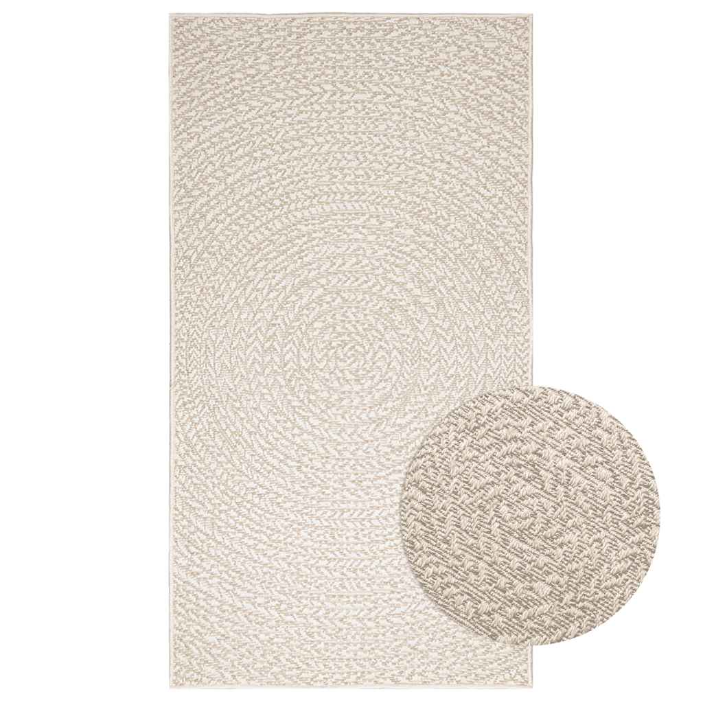 VidaXL Bodenteppich Zizur für drinnen und draußen, 80 x 150 cm, Jute-Optik
