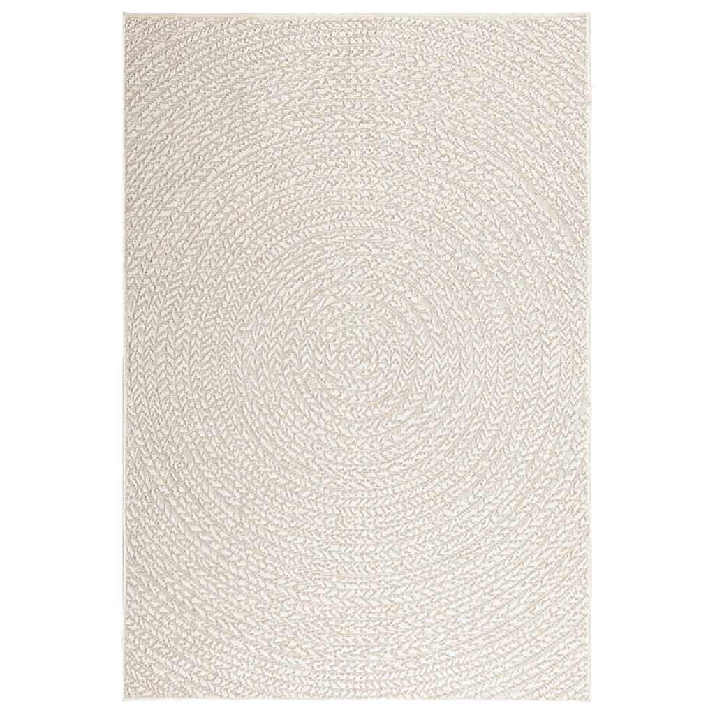 VidaXL Bodenteppich Zizur für drinnen und draußen, 120 x 170 cm, Jute-Optik