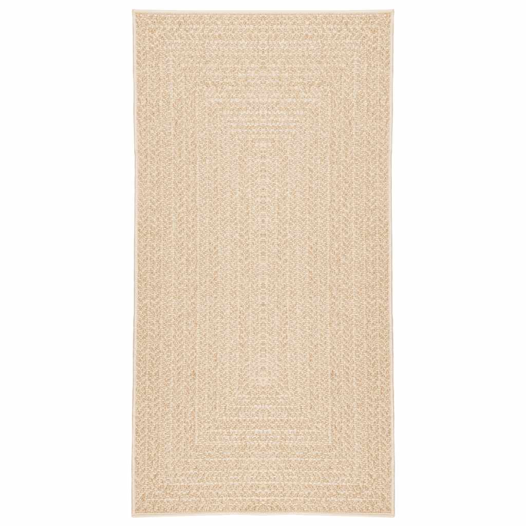 Vidaxl vloerkleed zizur beige binnen en buiten 60x110 cm jute look