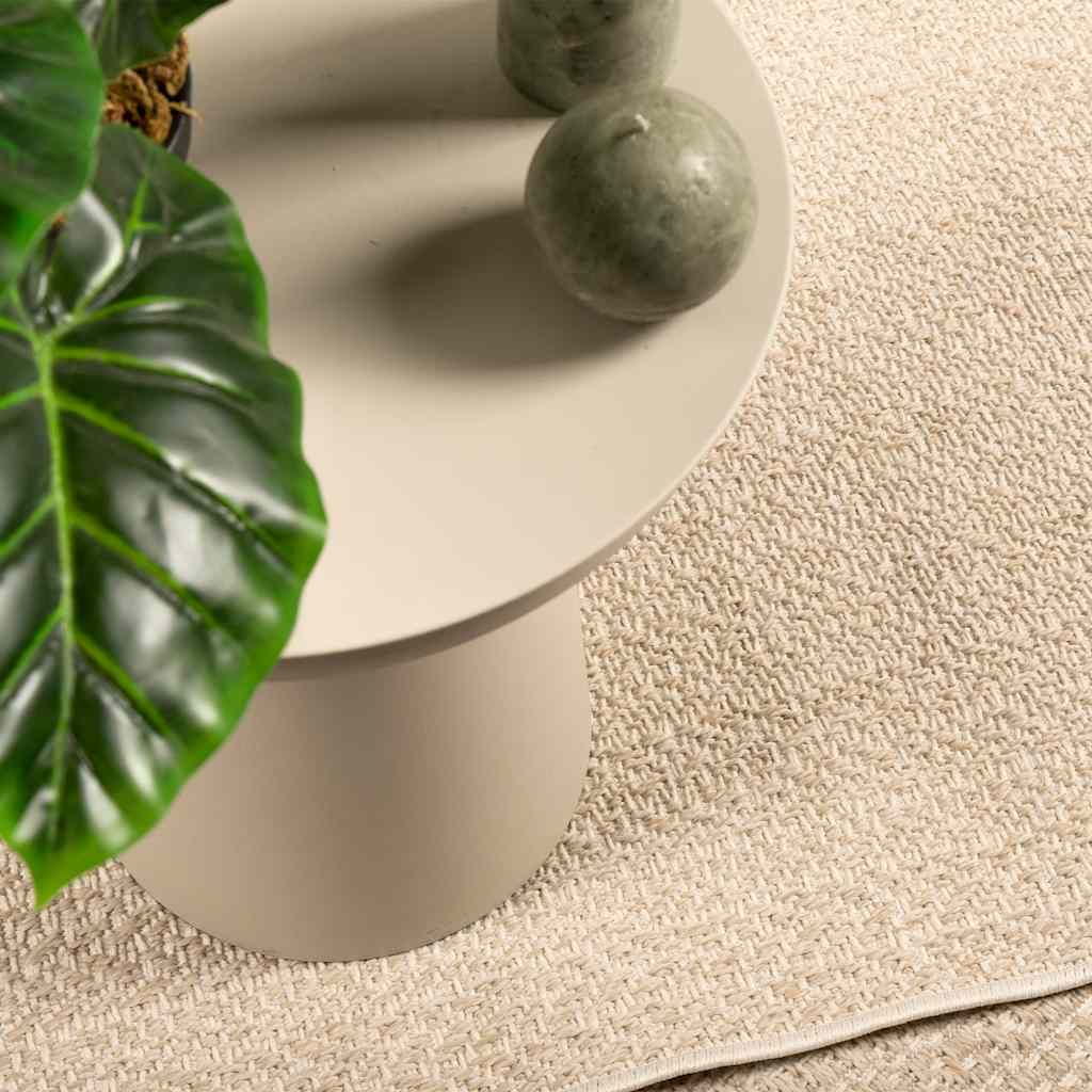 Vidaxl vloerkleed zizur beige binnen en buiten 60x110 cm jute look