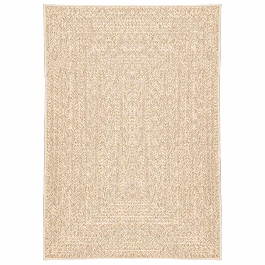 Vidaxl vloerkleed zizur beige binnen en buiten 120x170 cm jute look