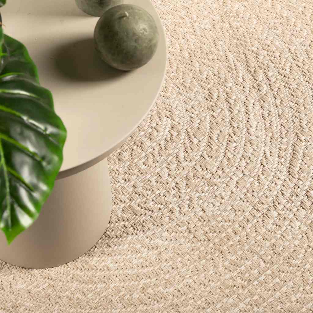 Vidaxl vloerkleed zizur beige binnen en buiten 60x110 cm jute look