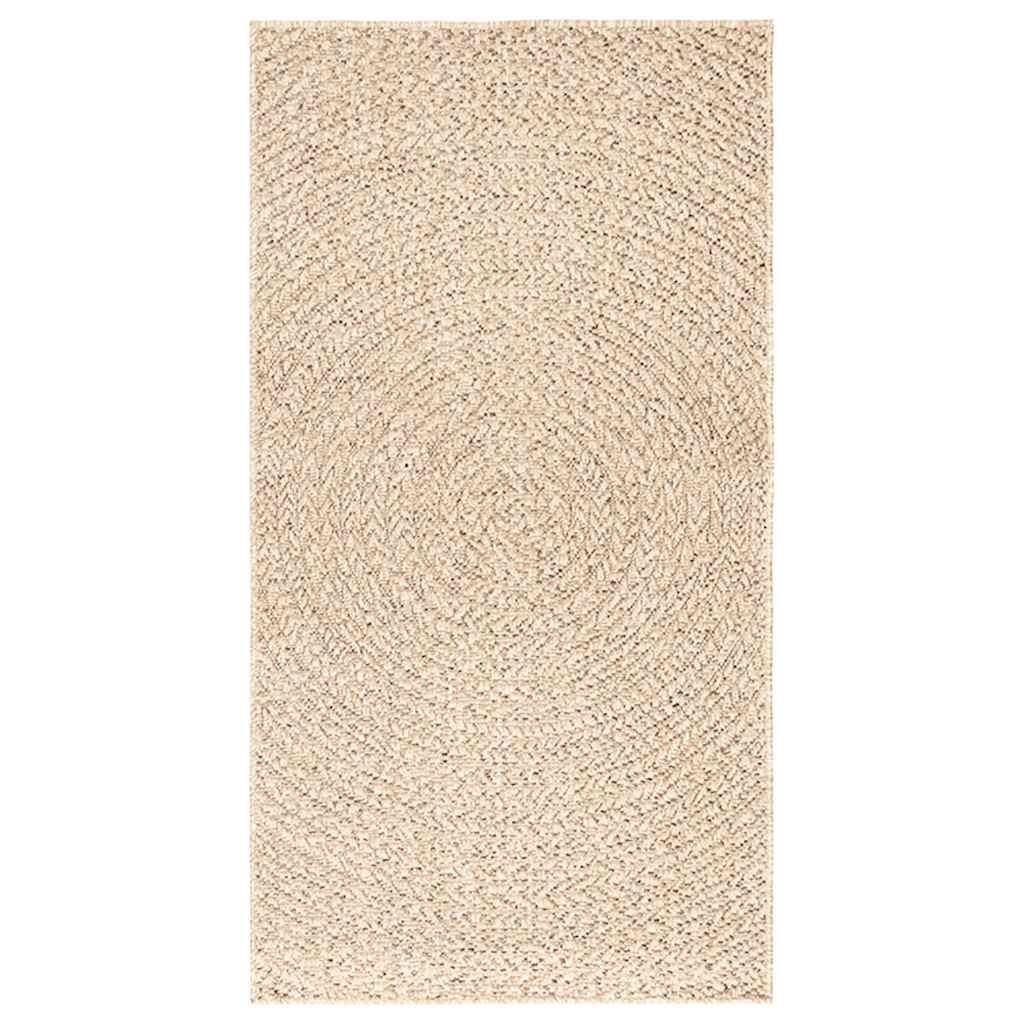 Vidaxl vloerkleed zizur beige binnen en buiten 60x110 cm jute look
