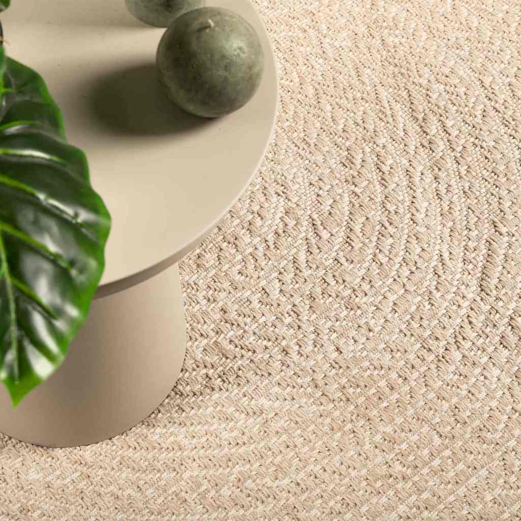 Vidaxl vloerkleed zizur beige binnen en buiten 60x110 cm jute look