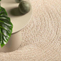 Vidaxl vloerkleed zizur beige binnen en buiten 80x200 cm jute look