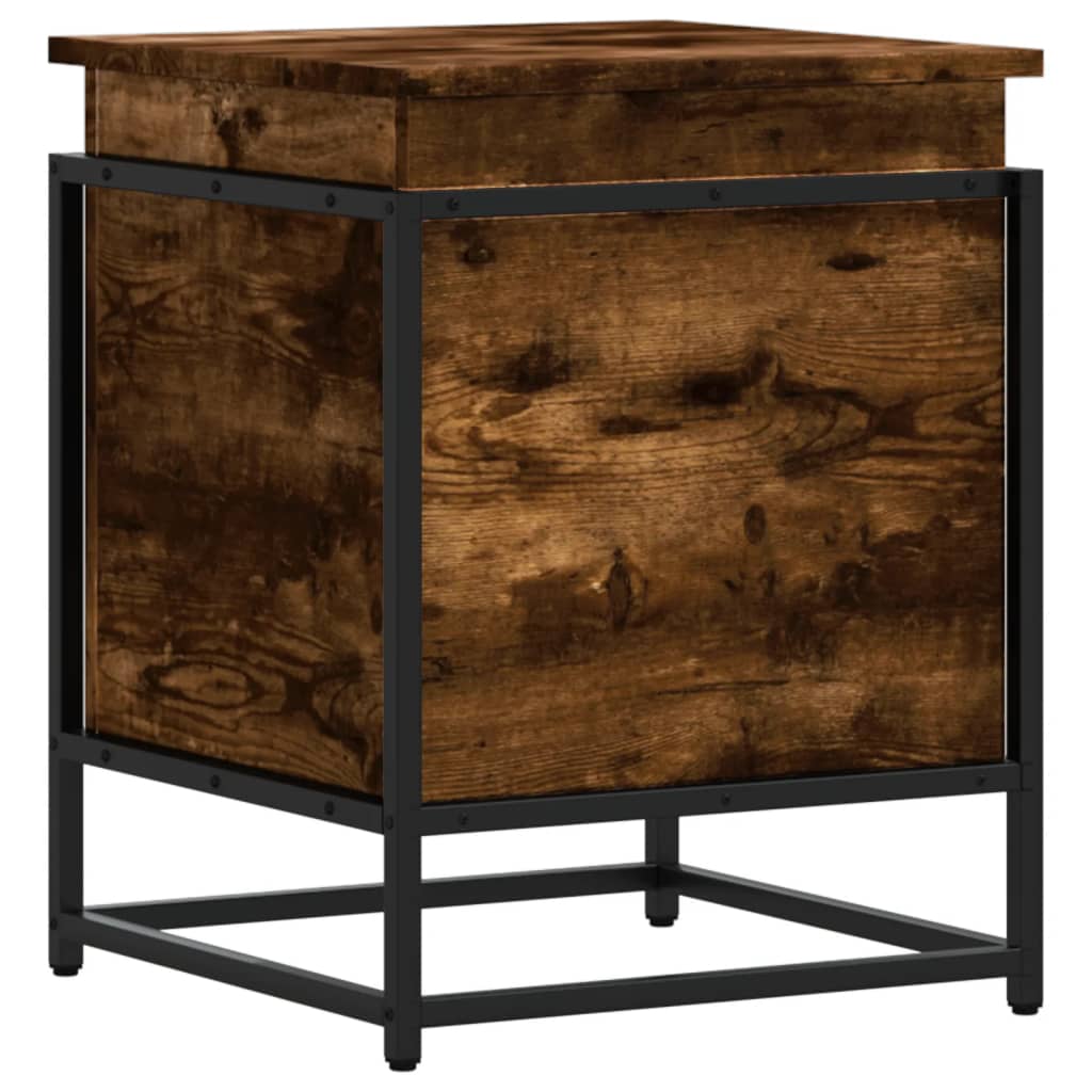 VIDAXL -Speicherbox mit Deckel 40x40x51,5 cm propertytiertes Holzgeräuchchen -Eiche