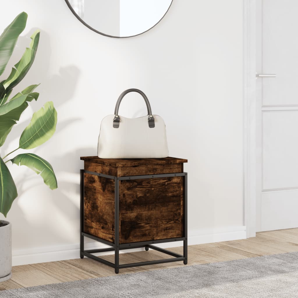 VIDAXL -Speicherbox mit Deckel 40x40x51,5 cm propertytiertes Holzgeräuchchen -Eiche