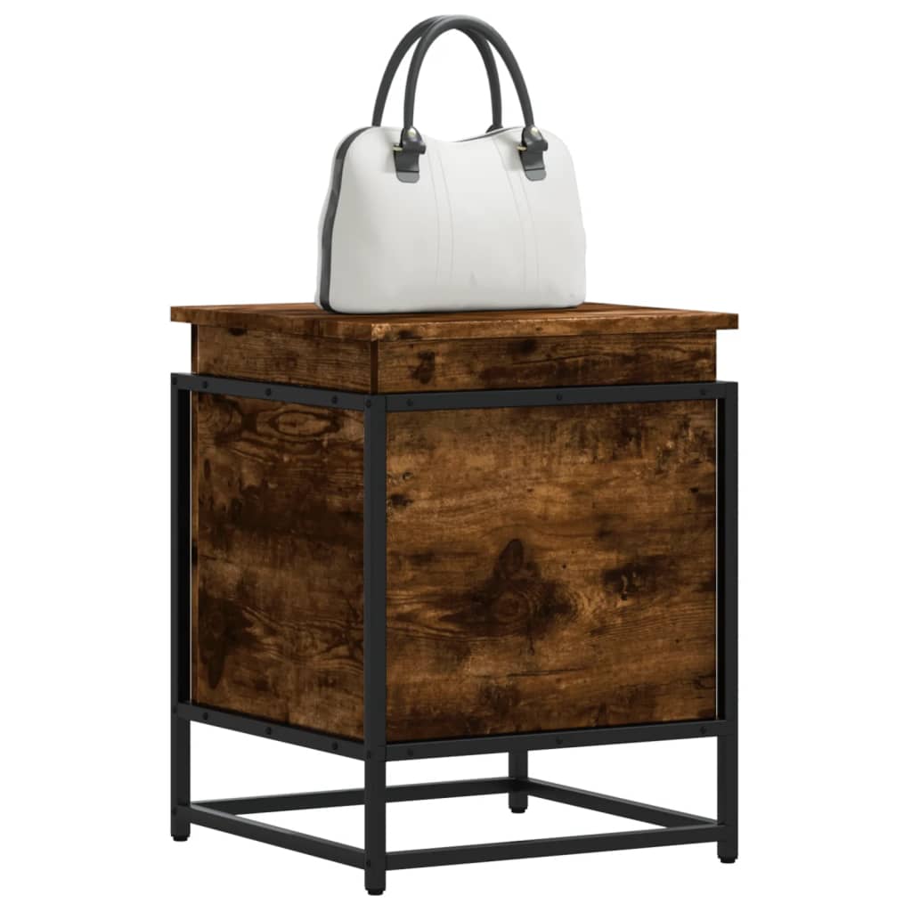 VIDAXL -Speicherbox mit Deckel 40x40x51,5 cm propertytiertes Holzgeräuchchen -Eiche