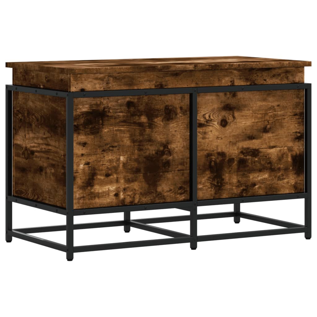 VIDAXL -Speicherbox mit Deckel 80x40x51,5 cm propertytiertes Holzgeräuchchen -Eiche