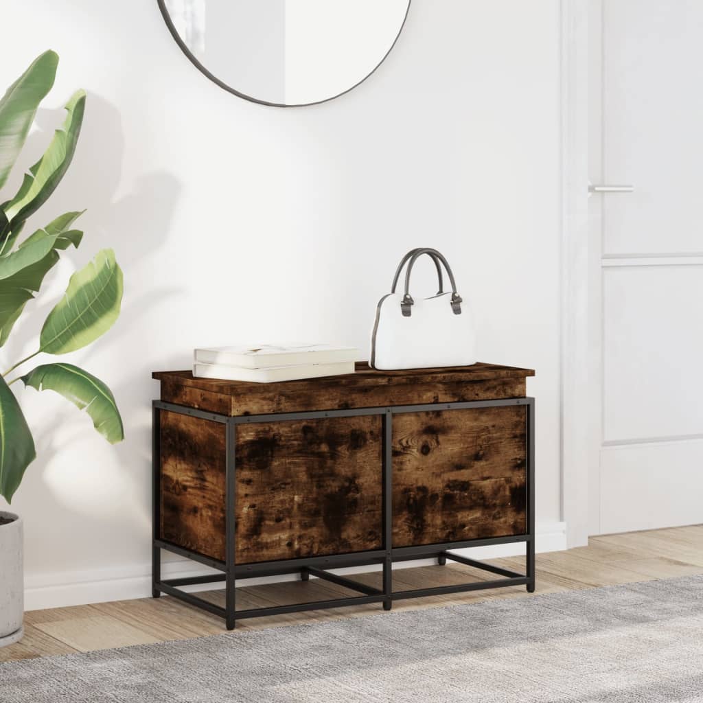 VIDAXL -Speicherbox mit Deckel 80x40x51,5 cm propertytiertes Holzgeräuchchen -Eiche