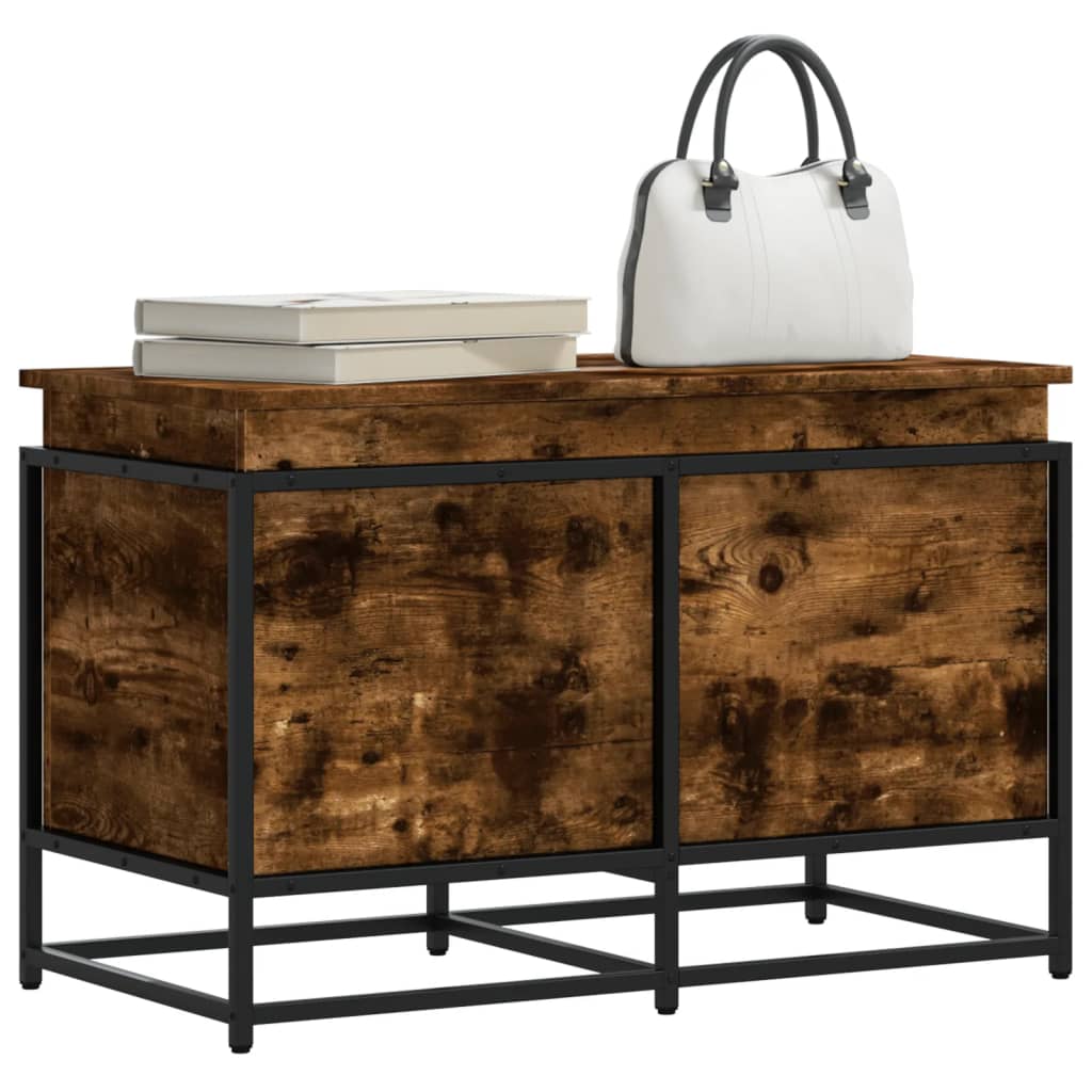 VIDAXL -Speicherbox mit Deckel 80x40x51,5 cm propertytiertes Holzgeräuchchen -Eiche