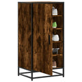 Vidaxl schoenenrek 48x38x97,5 cm bewerkt hout gerookt eikenkleurig
