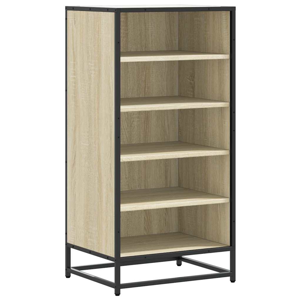 VIDAXL -Schuhregal 48x38x97,5 cm veredelt Holz Sonoma Eiche veredelt
