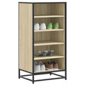 VIDAXL -Schuhregal 48x38x97,5 cm veredelt Holz Sonoma Eiche veredelt
