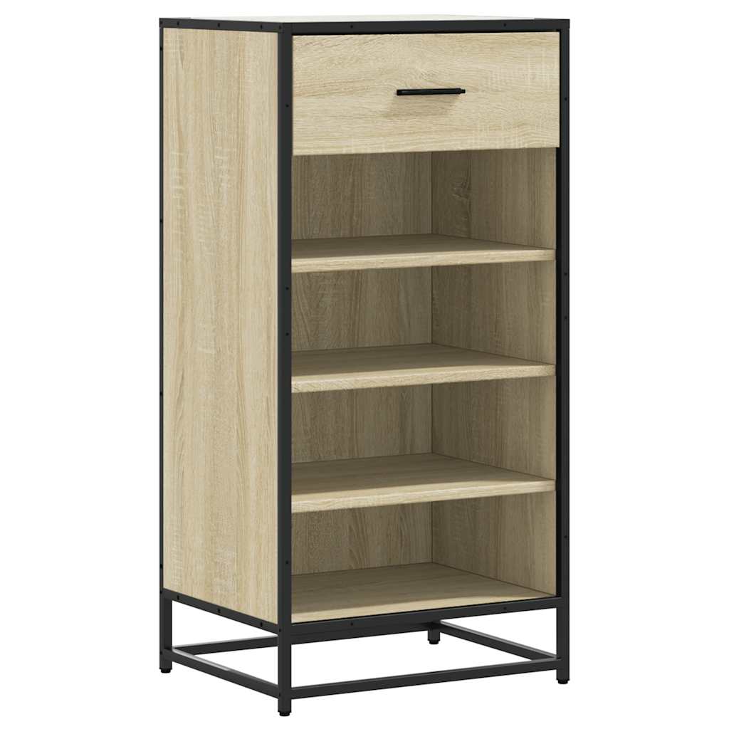 VIDAXL -Schuhregal 48x38x97,5 cm veredelt Holz Sonoma Eiche veredelt
