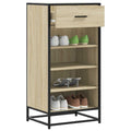VIDAXL -Schuhregal 48x38x97,5 cm veredelt Holz Sonoma Eiche veredelt