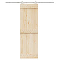 VidaXL Schiebetür-Ersatzteilset 183 cm Edelstahl Silber