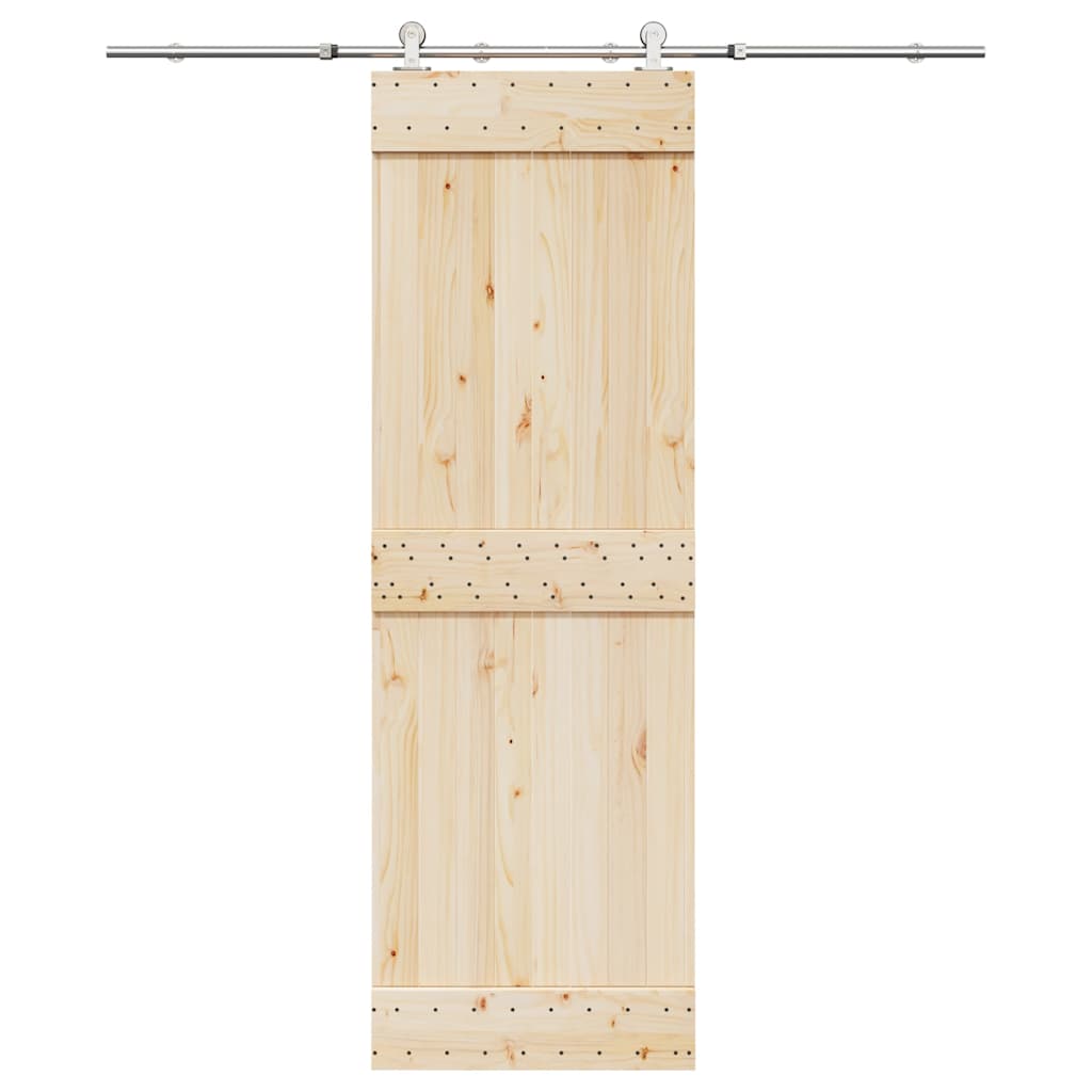 VidaXL Schiebetür-Ersatzteilset 183 cm Edelstahl Silber