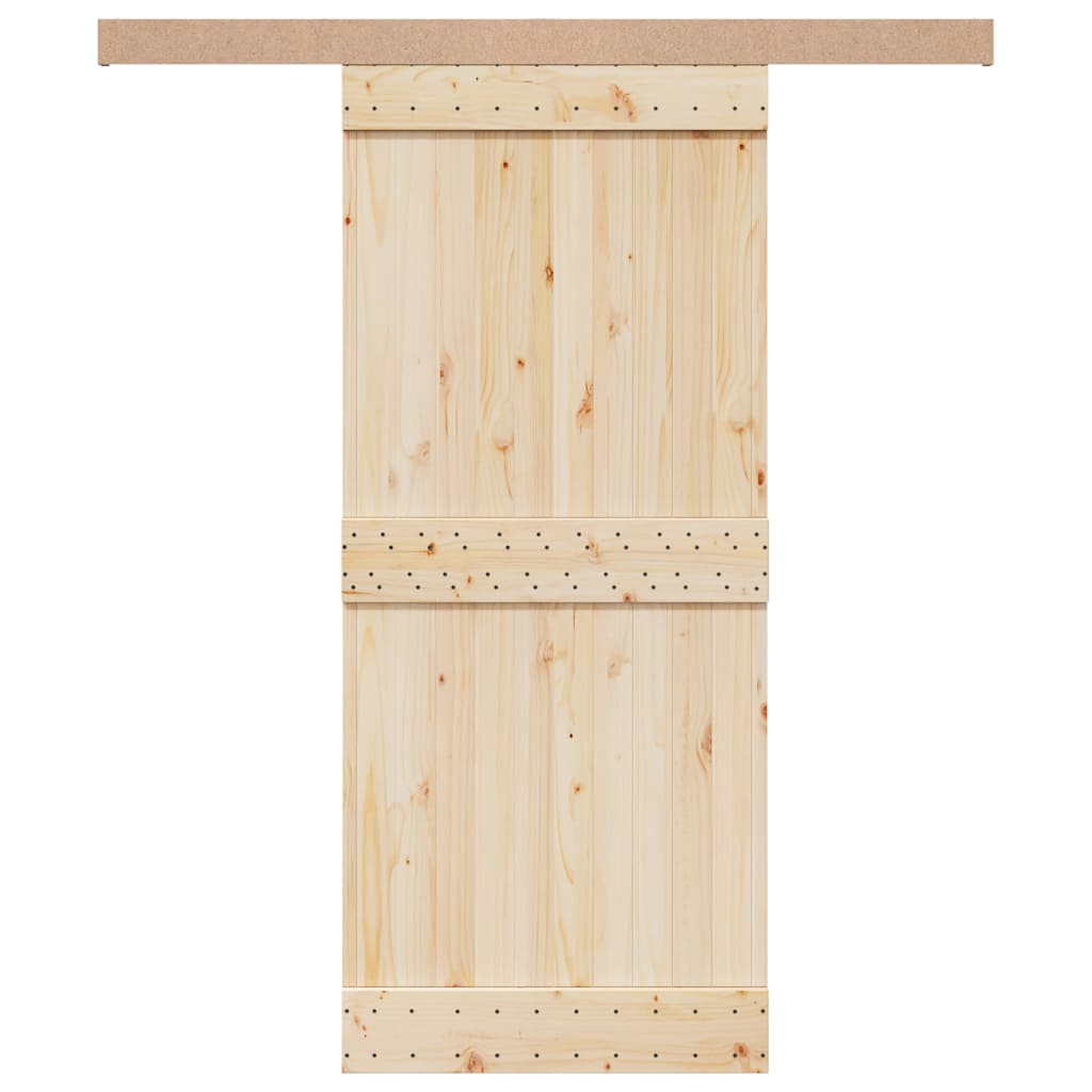 VidaXL Schiebetürbeschläge-Set 183 cm Aluminiumlegierung Silberfarben