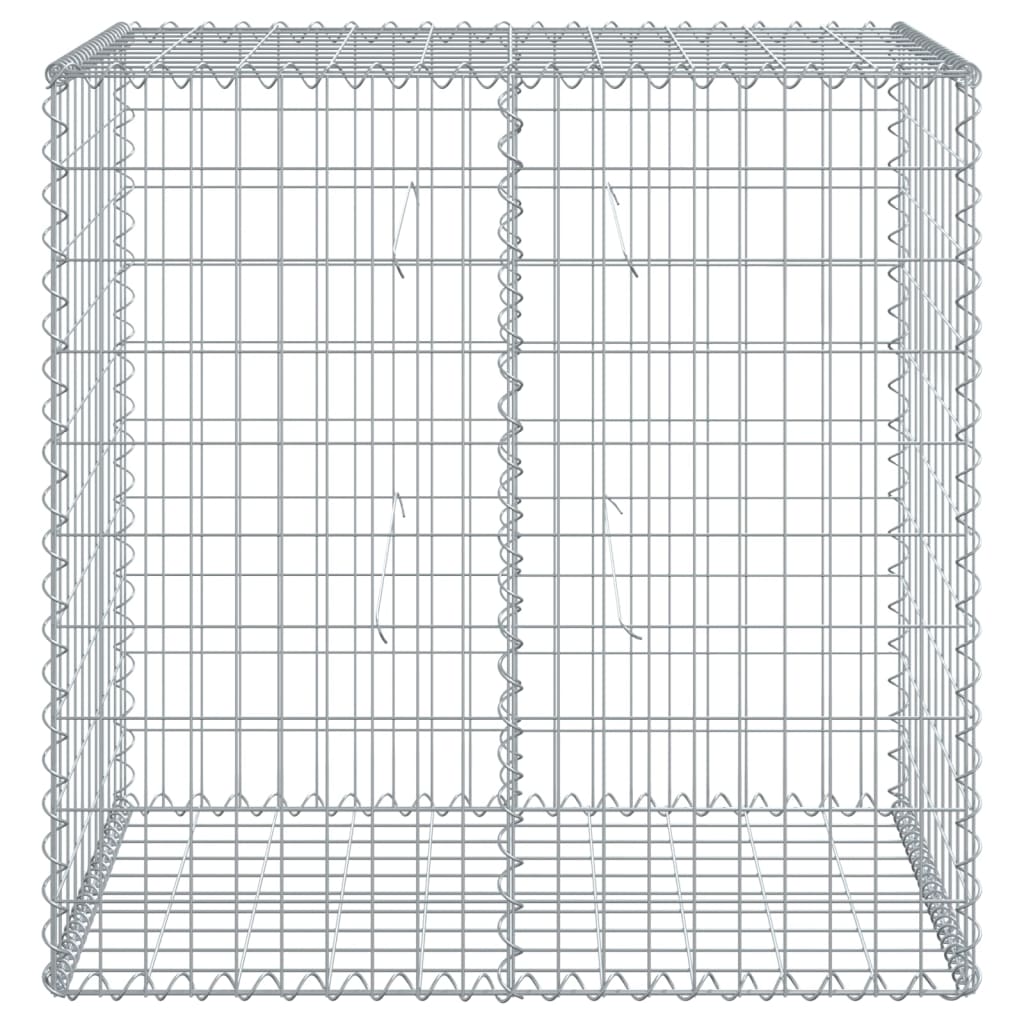 Vidaxx Gabione 100x50x100 cm verzinkt eisensilber gefärbt