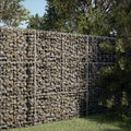 Vidaxx Gabione 100x100x150 cm verzinkt Eisensilberbiegung