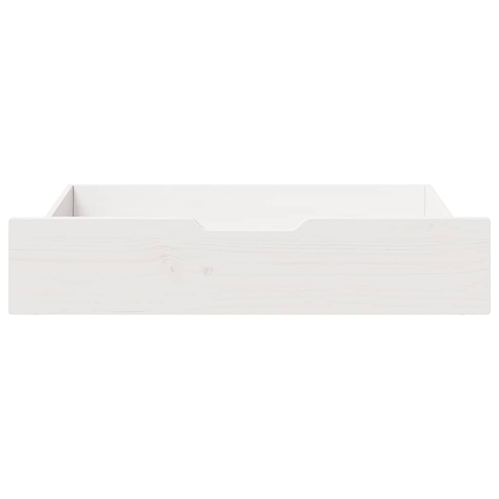 Vidaxx -Bettlades 2 Stück 85x55x16 cm Festkieferweiß weiß