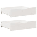 Vidaxl bedlades 2 st 75x55x17 cm massief grenenhout wit