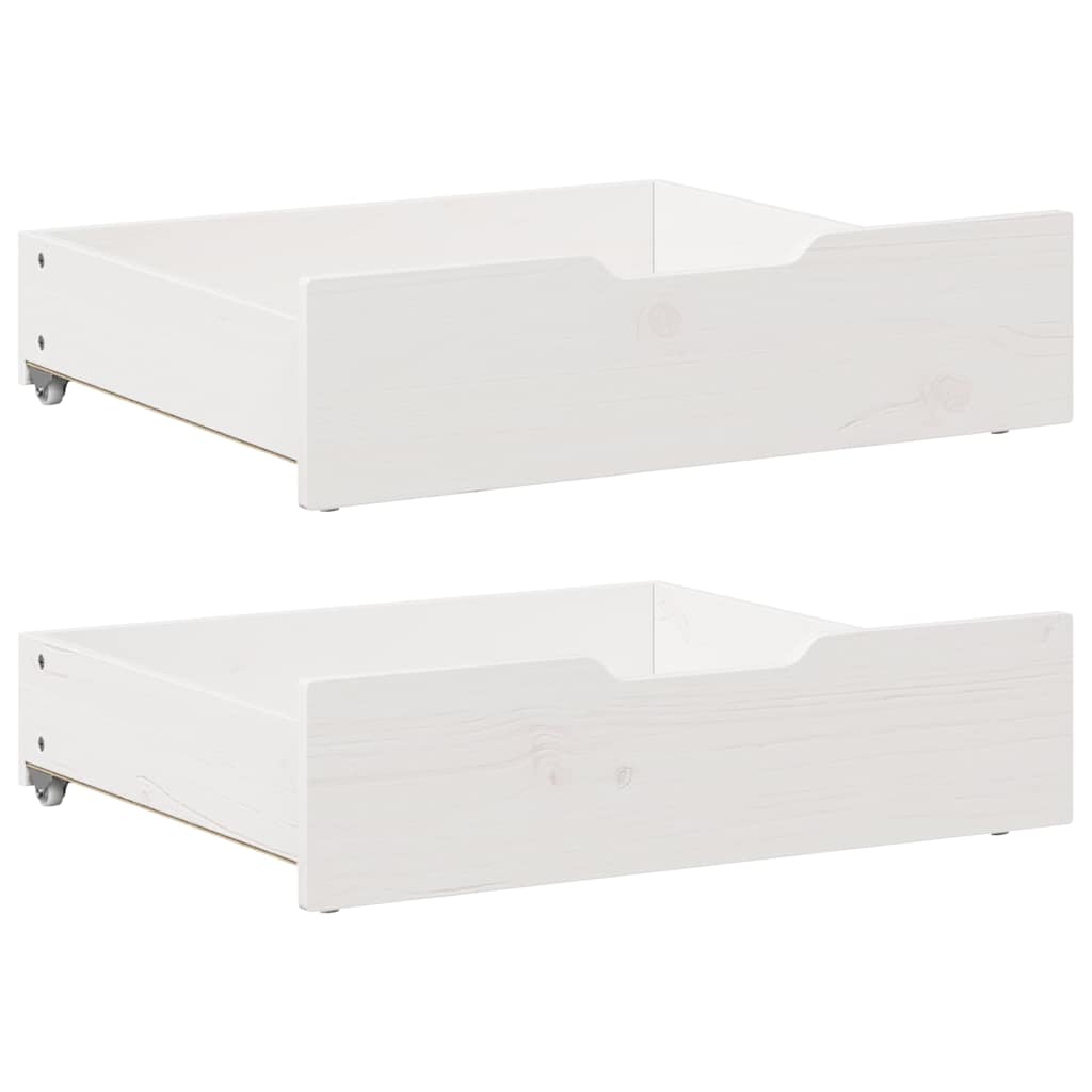 Vidaxx -Bettlades 2-tlg. 65x55x16 cm Festkieferweiß weiß