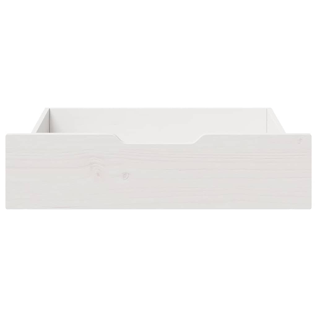 Vidaxx -Bettlades 2-tlg. 65x55x16 cm Festkieferweiß weiß