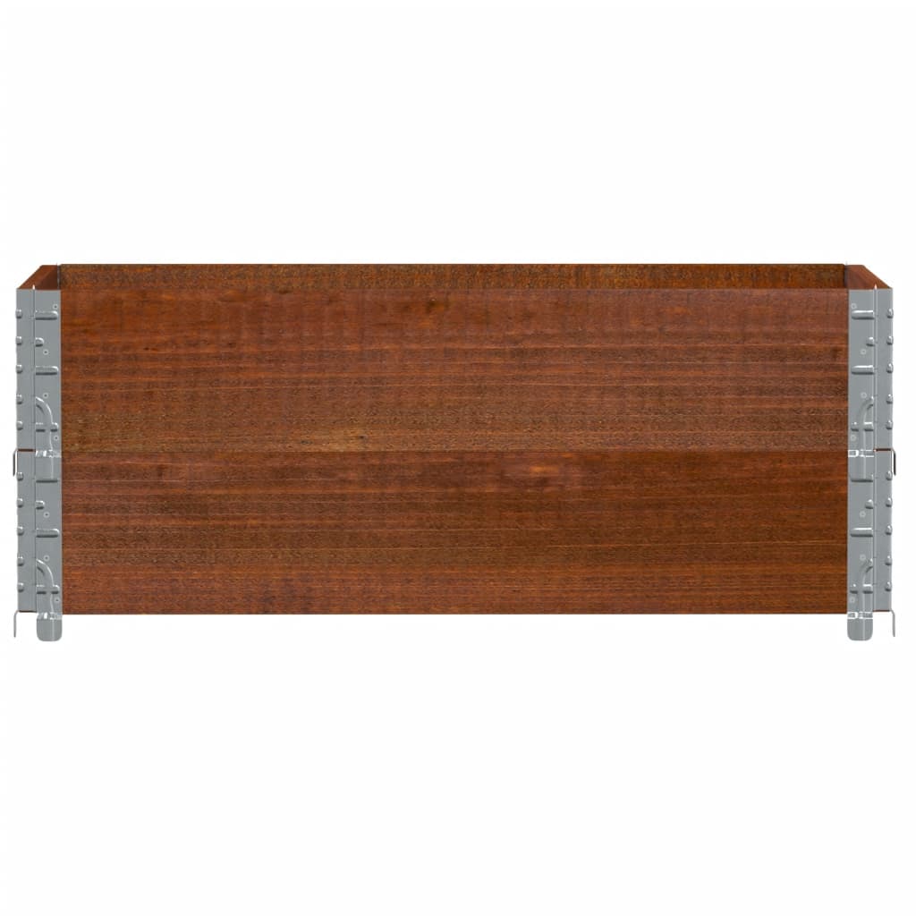 VIDAXL - Palettenkanten 2 - Stück 100x50 cm Festkiefernkiefernbrown