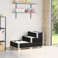 Vidaxl erhöhter Pflanzer 3-Schicht 120 x 80 cm Festkieferholz schwarz