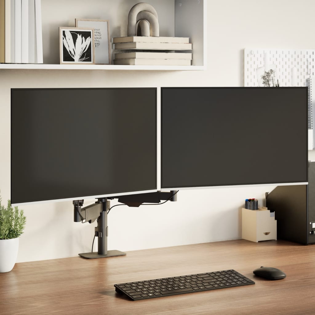VidaXL Monitorhalterung für 27-Zoll-Bildschirme, Gasfeder 20 kg