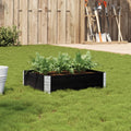 VidaXL Plantenbak 80x60 cm massief grenenhout zwart